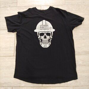 Ariat Work Skull Graphic Shirt Mens XL Black Short Sleeve